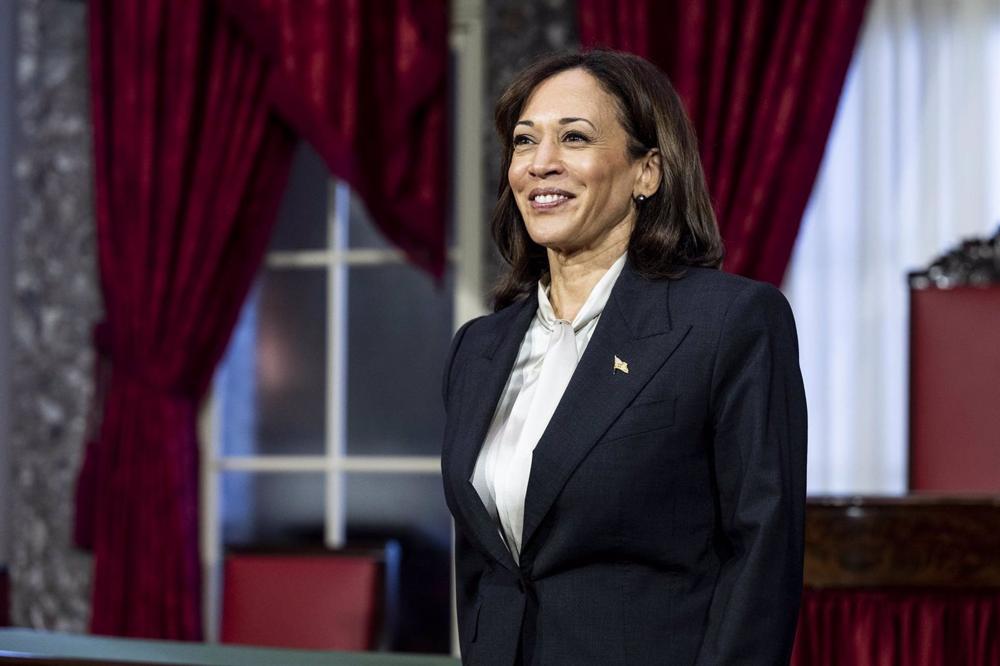 US-Vizepräsidentin Kamala Harris in Washington. US-Vizepräsidentin