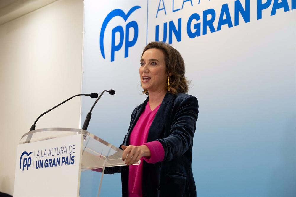 La secretaria general del PP, Cuca Gamarra La