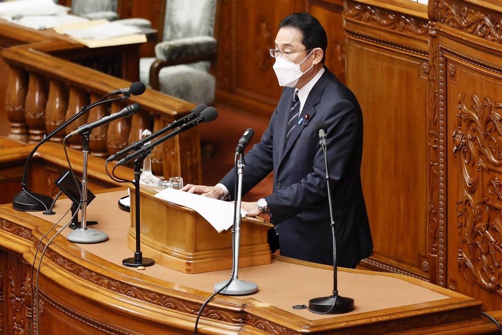 Arquivo - Primeiro-ministro Fumio Kishida na Dieta ou Parlamento japonês Arquivo