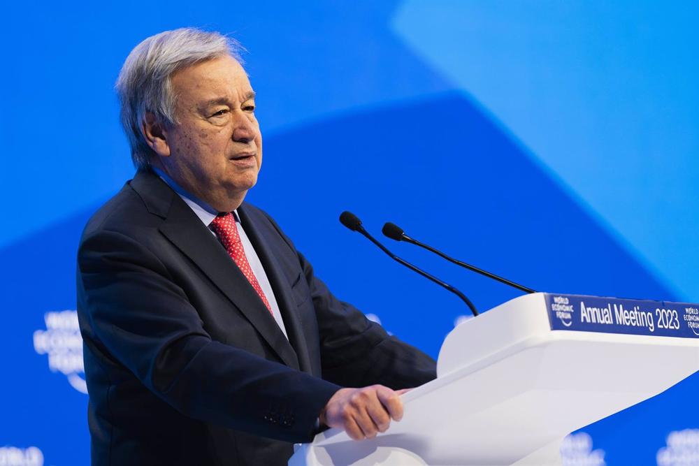 Il Segretario generale delle Nazioni Unite António Guterres Il