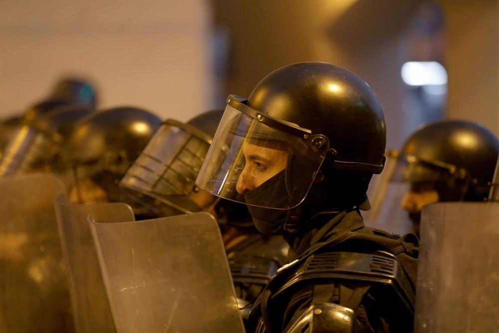 Archiv - Einsatz der ecuadorianischen Polizei bei Protesten gegen die Regierung von Guillermo Lasso im Juni 2022. Archiv