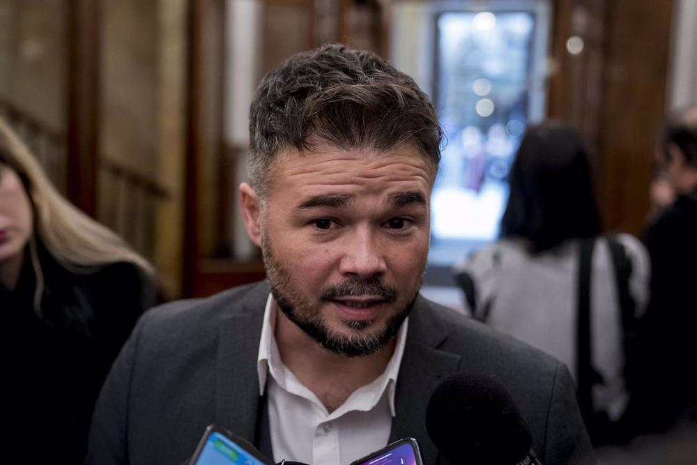 El portavoz de ERC en el Congreso, Gabriel Rufián El