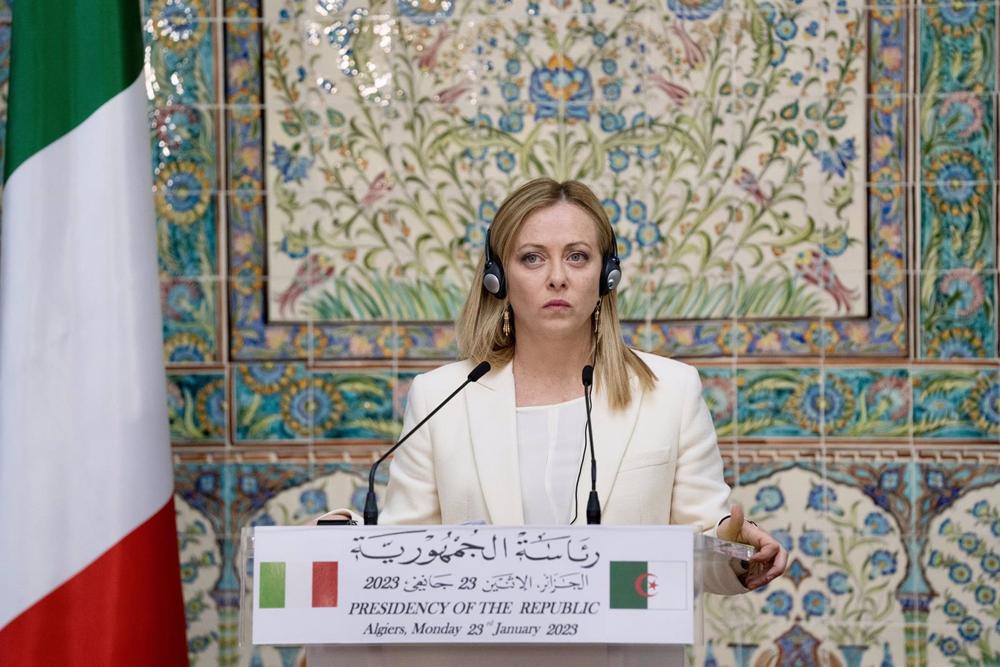 Giorgia Meloni, Ministerpräsidentin von Italien Giorgia