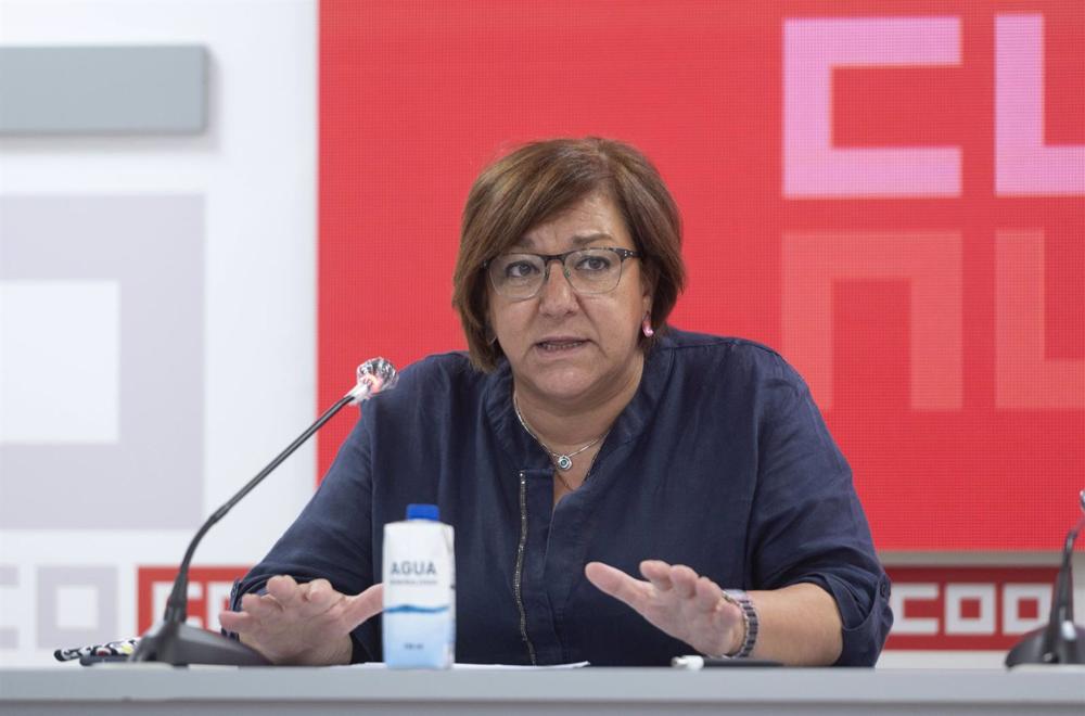 Archivo - La secretaria de Acción Sindical de CCOO, Mari Cruz Vicente, en una imagen de archivo. Archivo