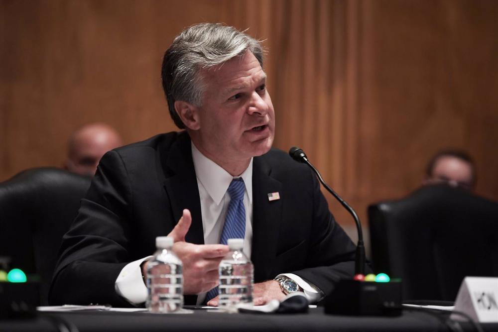 Arquivo - Director do FBI Christopher Wray. Arquivo
