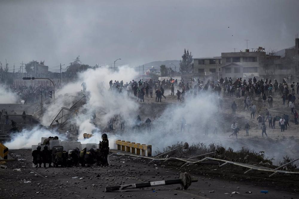 Protestations au Pérou Protestations