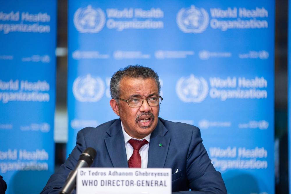 Archivo - El director general de la Organización Mundial de la Salud (OMS), Tedros Adhanom Ghebreyesus, en rueda de prensa para informar sobre novedades en el brote de coronavirus originado en China. 6 de febrero de 2020. Archivo