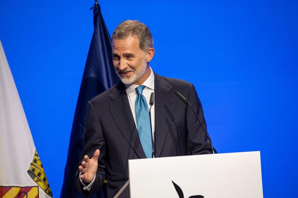 Archivo - El Rey en los Premios FPdGi en Cornellà de Llobregat (Barcelona) en julio Archivo