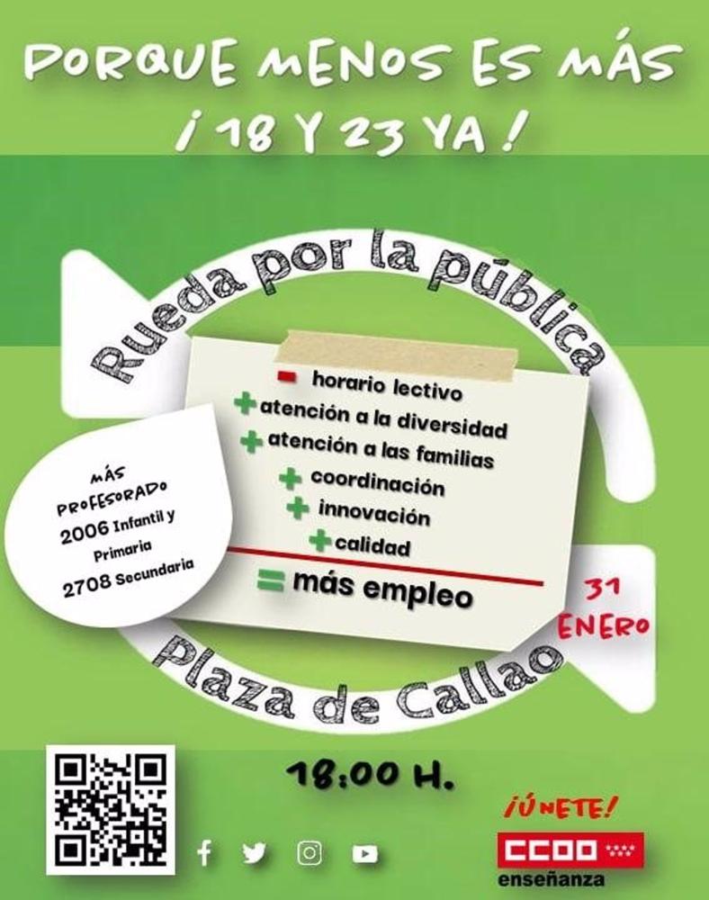 Cartel de la concentración de ruedas por la pública Cartel