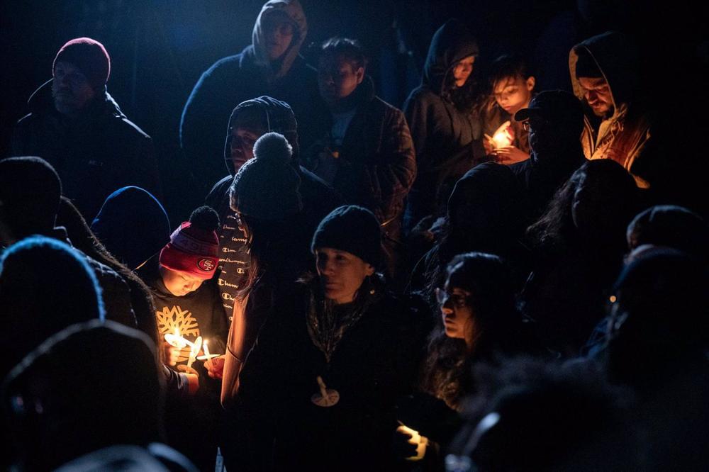 Mahnwache für den Tod von Tyre Nichols in Sacramento. Mahnwache