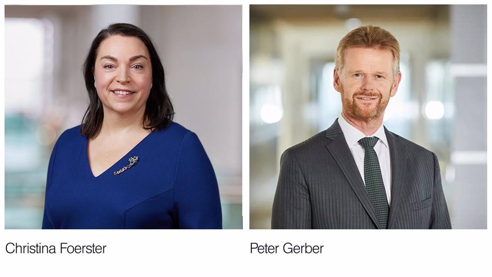 Christina Foerster (i) y Peter Gerber (d). Christina