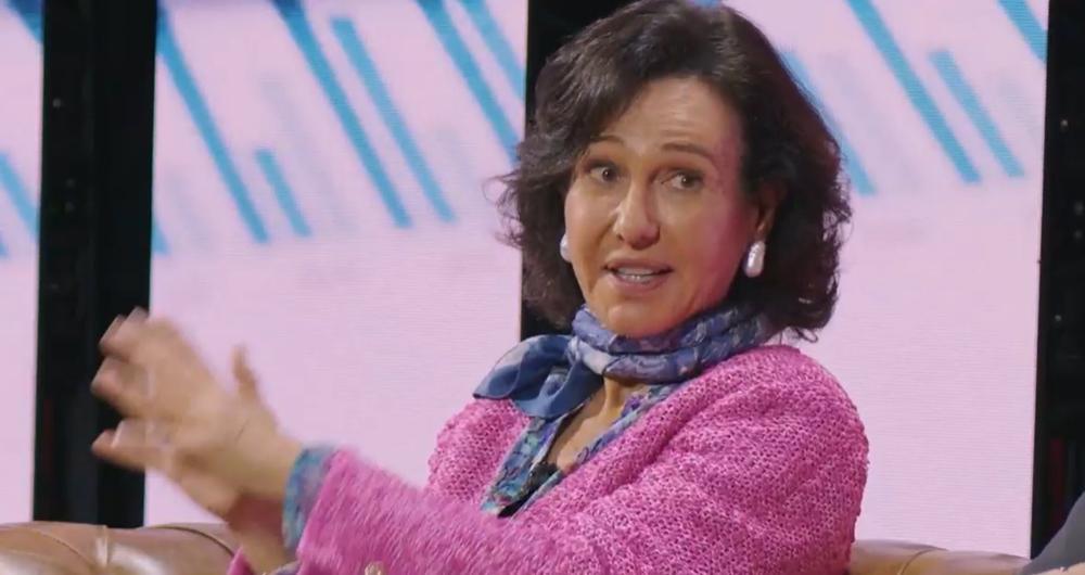 Archivo - La presidenta de Banco Santander, Ana Botín, en la Conferencia Internacional de Banca 2022. Archivo