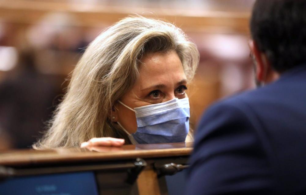 Archivo - La diputada del Partido Popular en el Congreso de los Diputados, Macarena Montesinos, en una sesión plenaria en el Congreso de los Diputados, a 29 de marzo de 2022, en Madrid (España). El Pleno decide si inicia la tramitación parlamentaria de la Archivo