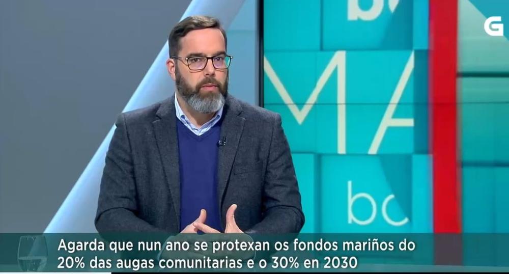 El Presidente De La Alianza Europea De Pesca De Fondo, Iván López, En Una Entrevista En La TVG El