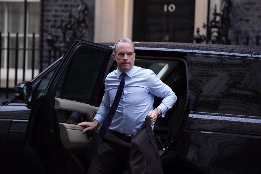 El vice primer ministro de Reino Unido, Dominic Raab. El