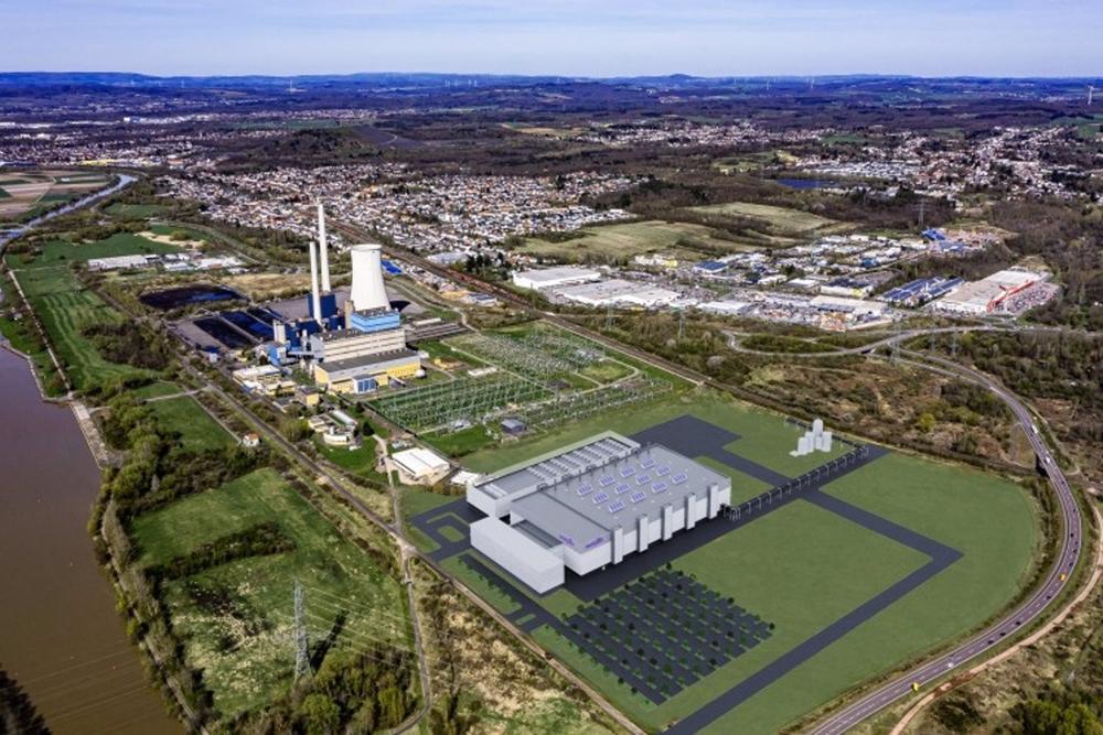 Renderización de la nueva planta de chips de ZF y Wolfspeed en Alemania Renderización