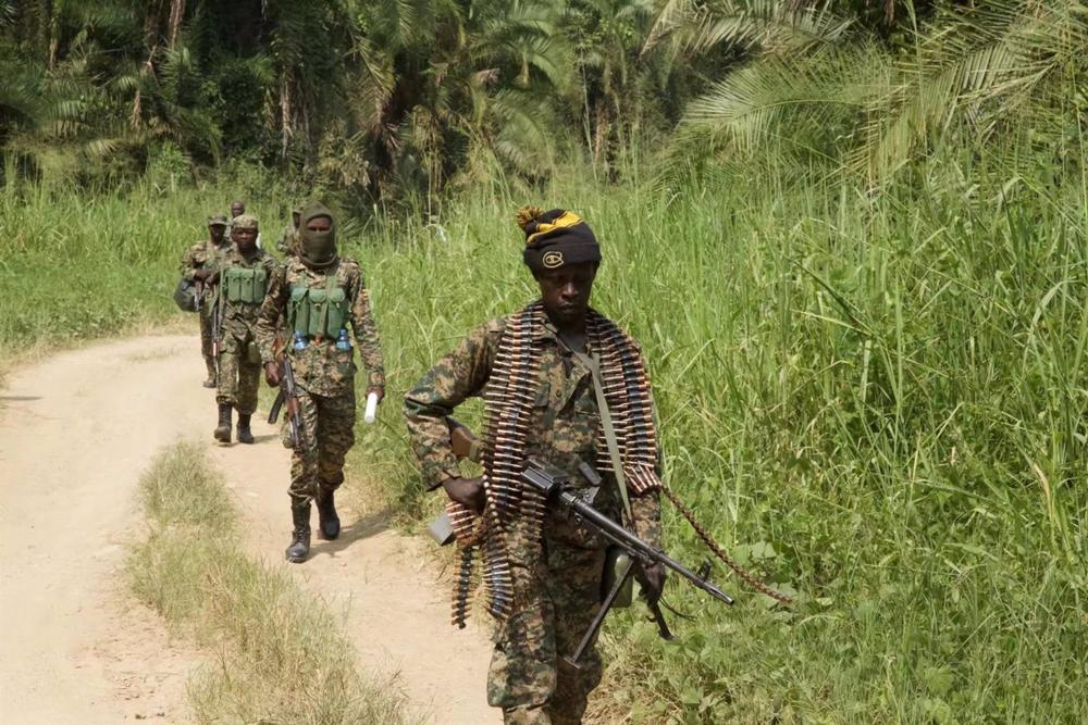 Arquivo - Militares destacados contra as Forças Democráticas Aliadas (ADF) no Kivu do Norte, República Democrática do Congo. Arquivo