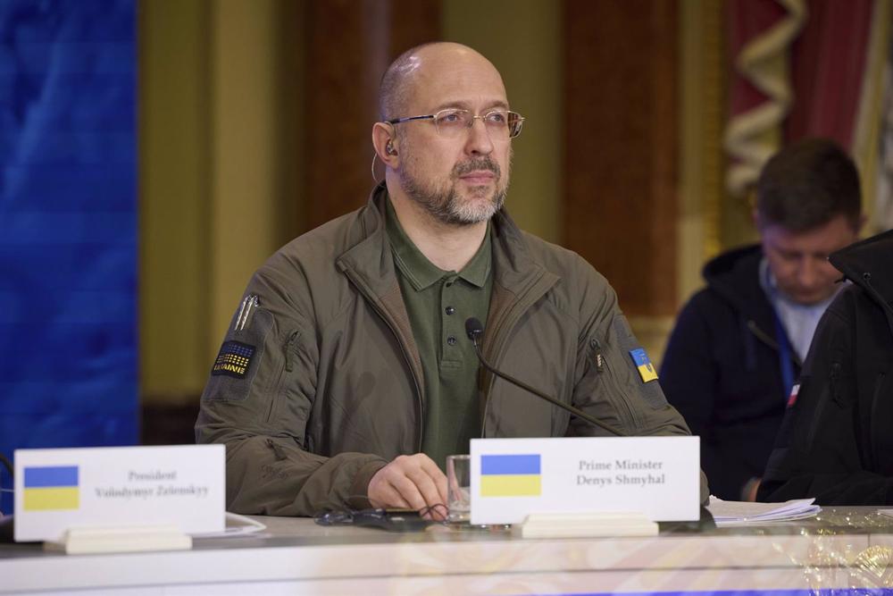 Der ukrainische Premierminister Denis Shmigal. Der