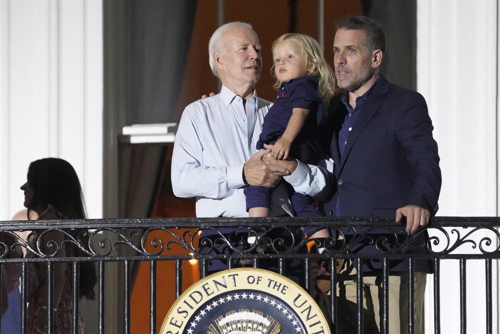 File - Joe Biden and Hunter Biden. File