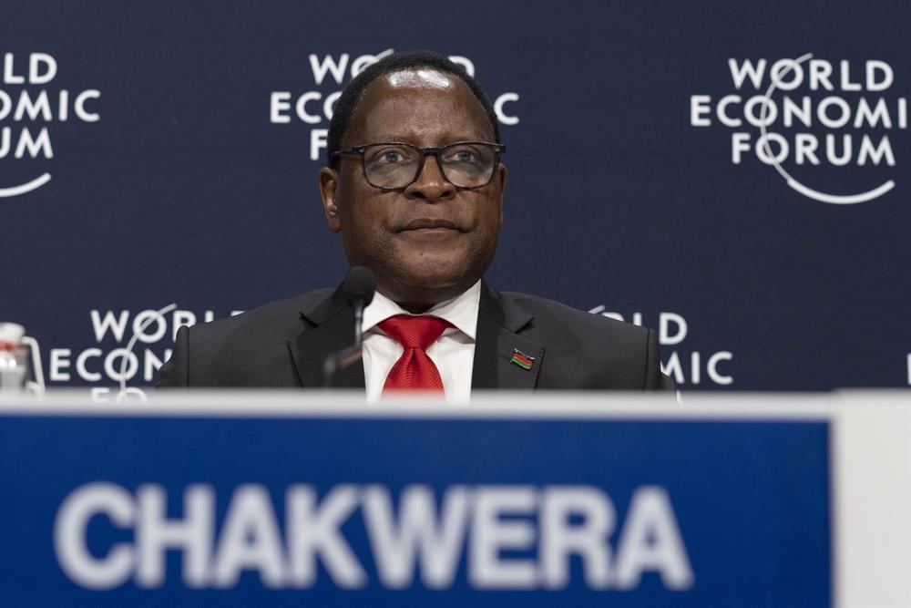 File - Malawi's President Lazarus Chakwera. File