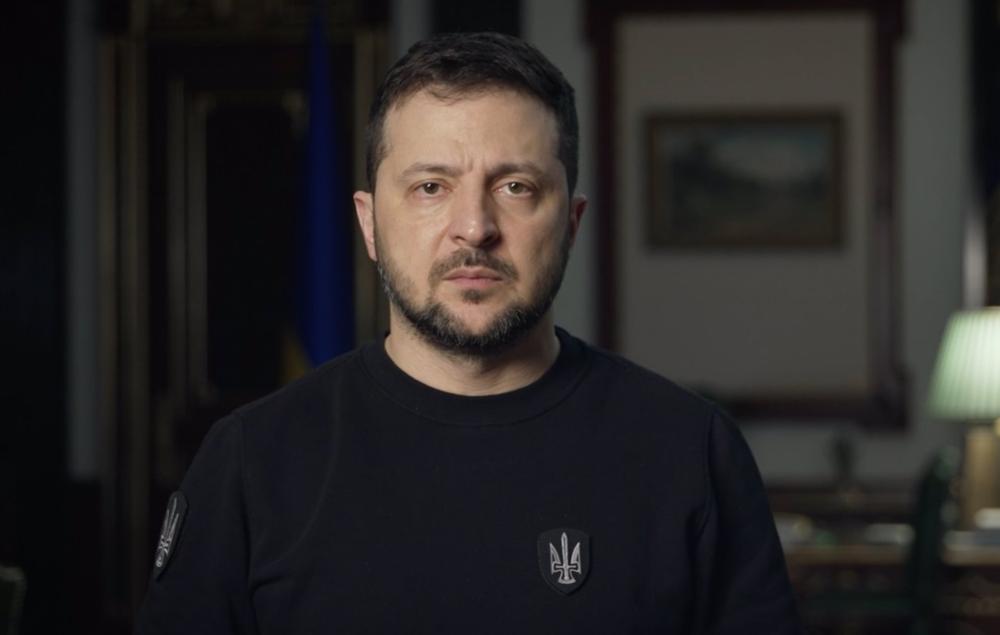 O Presidente ucraniano Volodimir Zelenski O