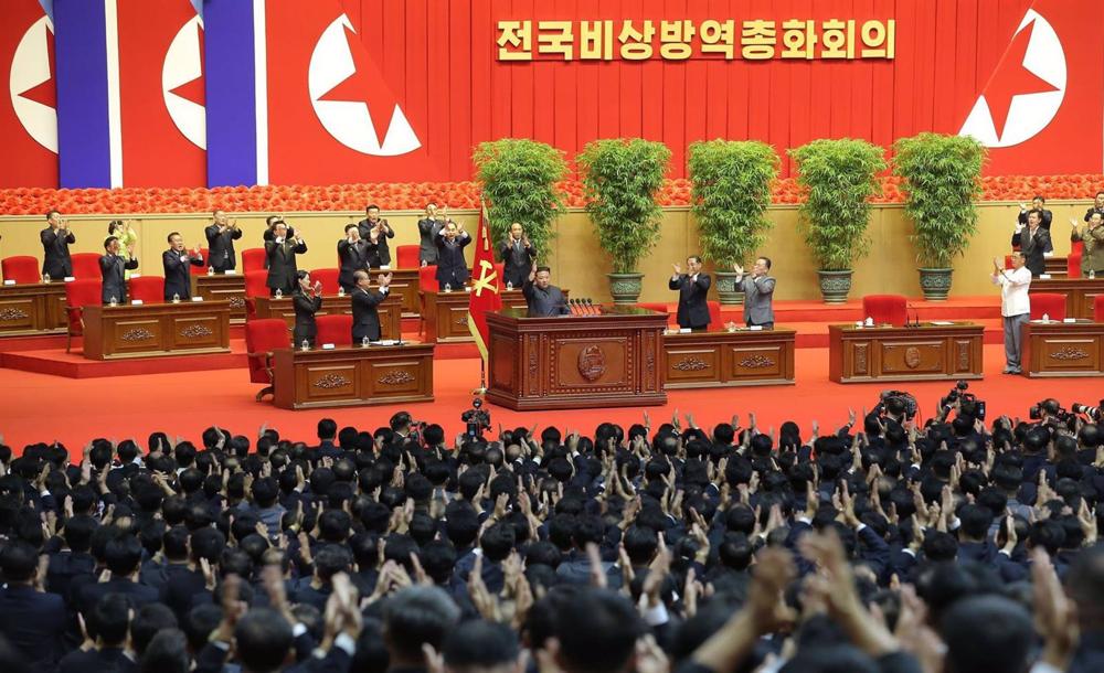 Archives - Le président nord-coréen Kim Jong Un à Pyongyang. Archives