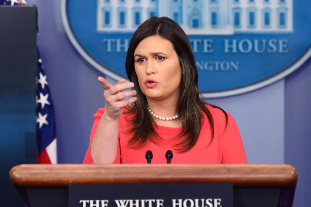 Archivo - La exsecretaria de Prensa de la Casa Blanca, Sarah Sanders Archivo