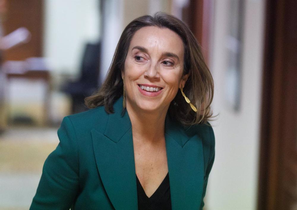 La portavoz del PP en el Congreso, Cuca Gamarra, a su llegada a la reunión de la Junta de Portavoces, en el Congreso de los Diputados, a 31 de enero de 2023, en Madrid (España). La