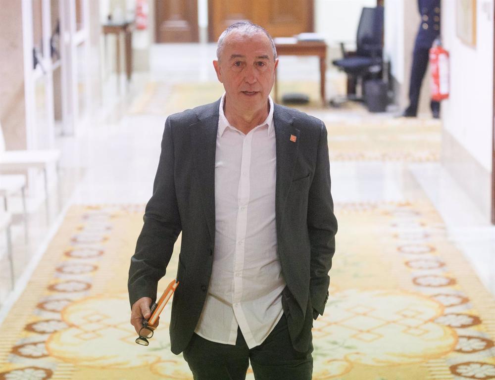 El portavoz y diputado de Compromís en el Congreso de los Diputados, Joan Baldoví El