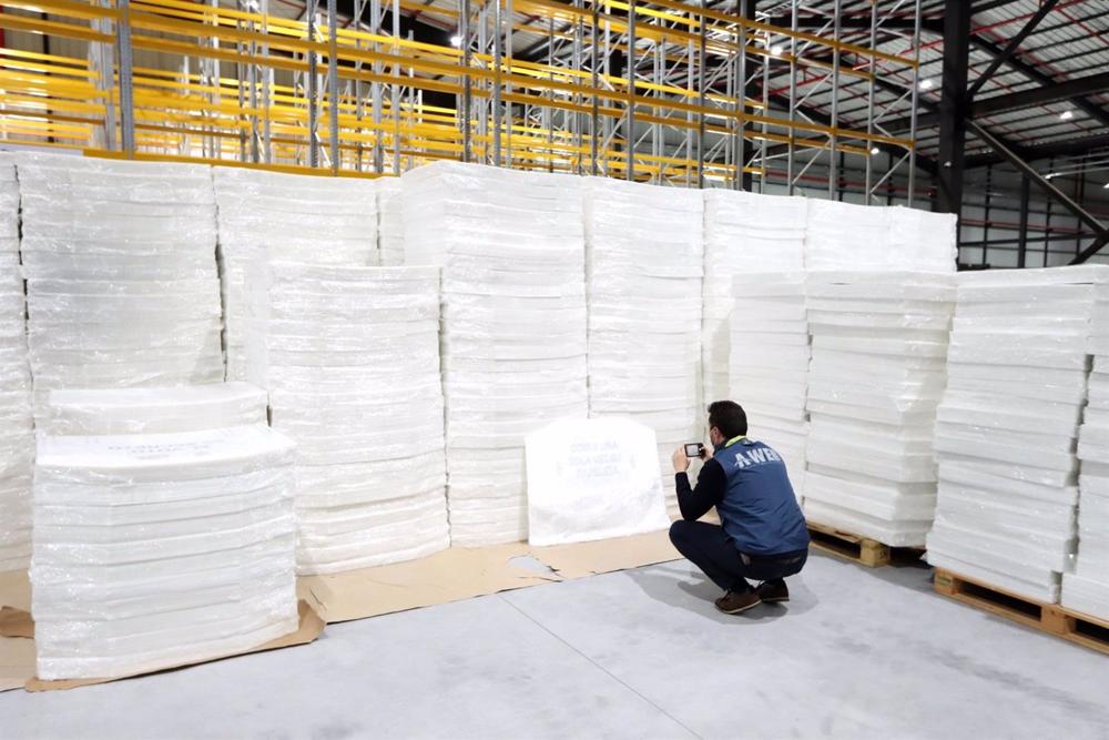 Material eleitoral para o dia de votação de 5 de Fevereiro no Equador Material