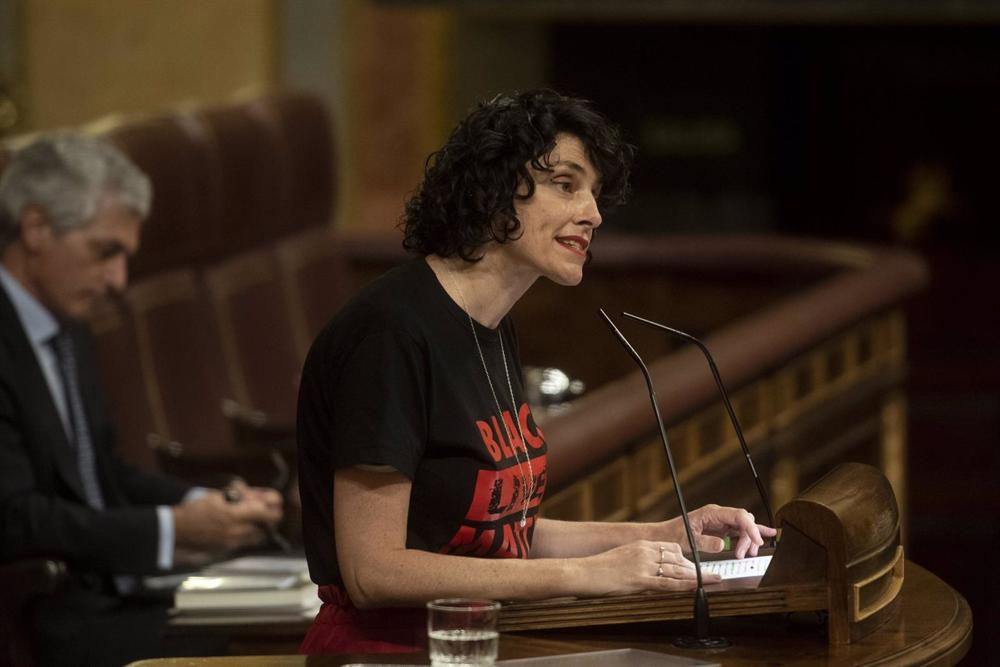 Archivo - La diputada de Unidas Podemos María del Mar García Puig Archivo