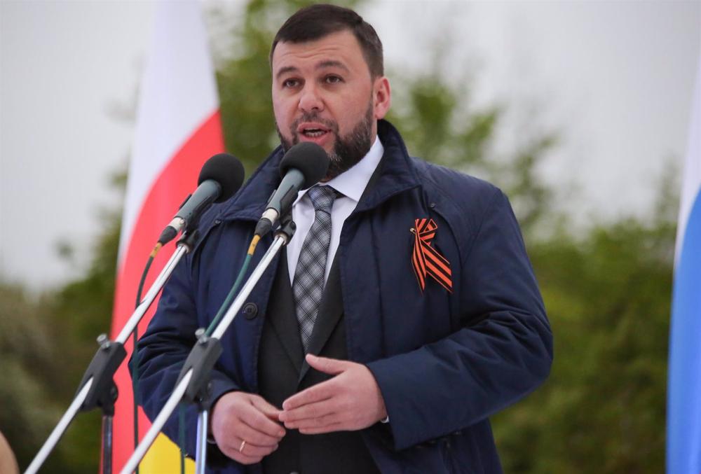 File - The leader of the self-proclaimed Donetsk People's Republic (DPR), Denis Pushilin. File