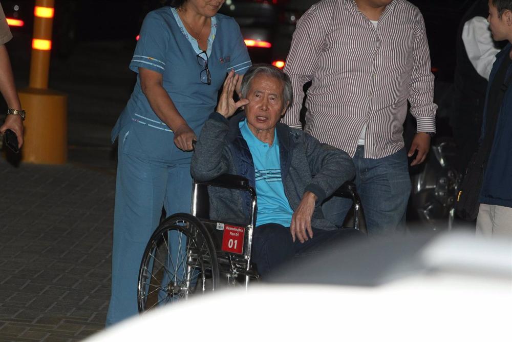 Former president Fujimori is taken to hospital for heart failure