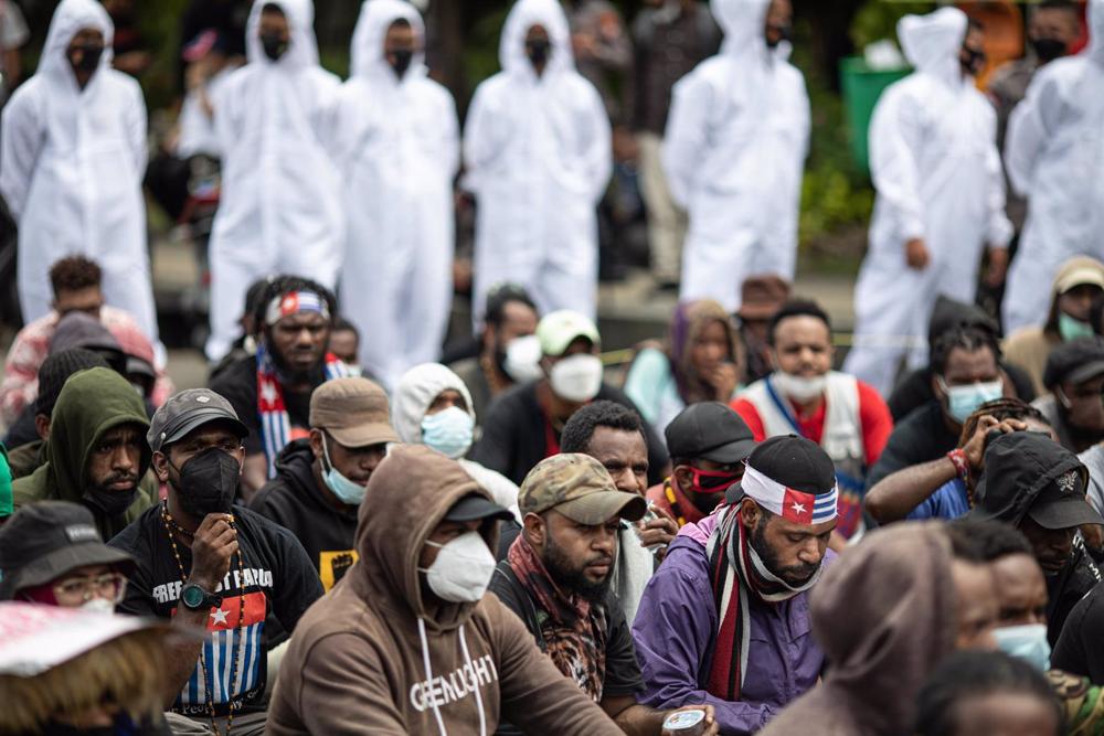 Archive - Students call on the Government to facilitate Papua's independence. Archive