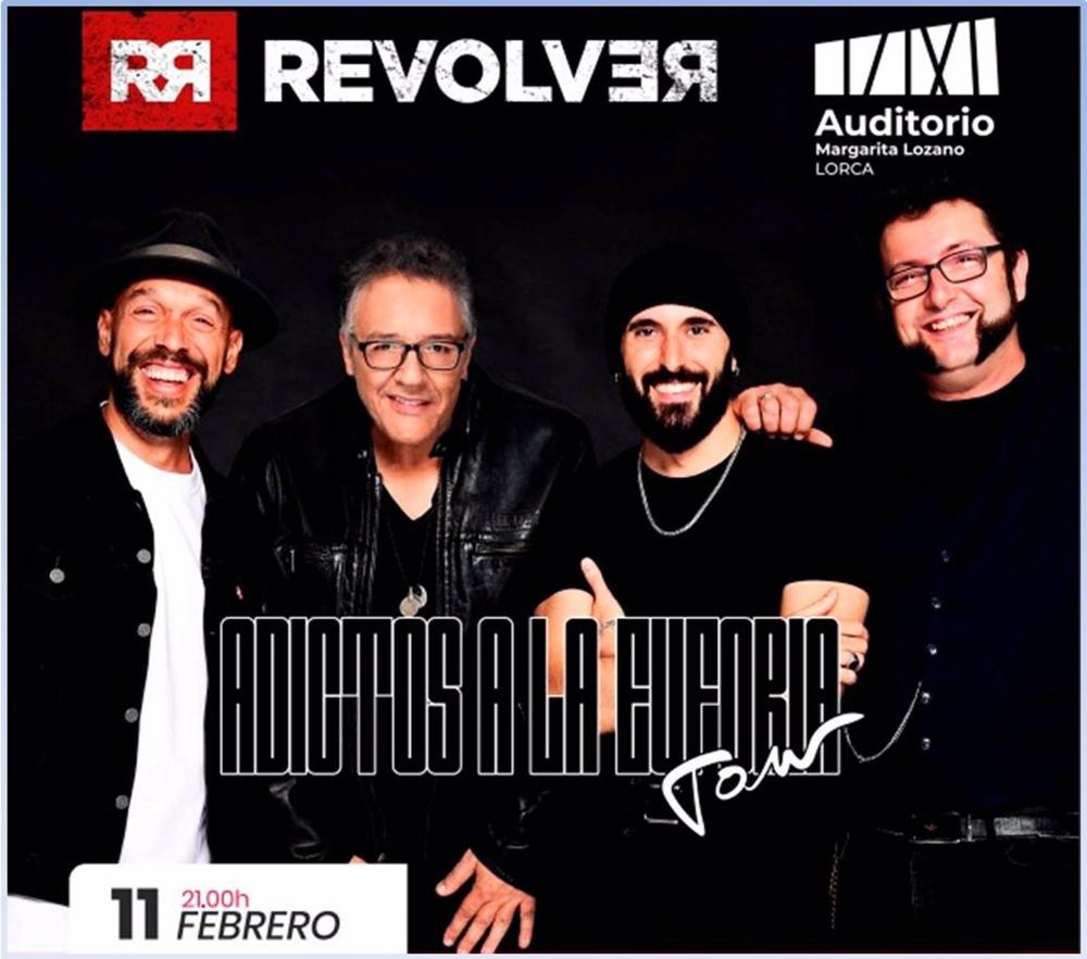 El grupo musical Revólver inicia su nueva gira este sábado, 11 de febrero, en el escenario del Auditorio Margarita Lozano de Lorca (Murcia) El