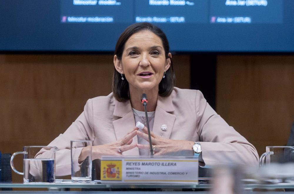 La ministra de Industria, Comercio y Turismo, Reyes Maroto, en una imagen de archivo. La