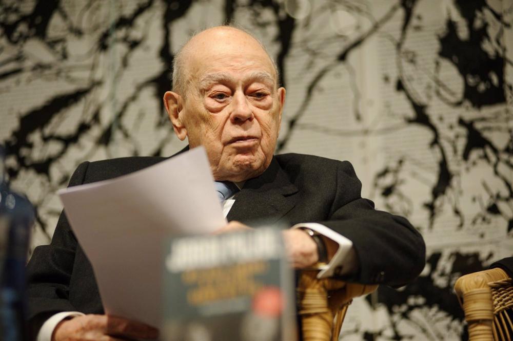 El expresidente de la Generalitat Jordi Pujol durante la presentación. El