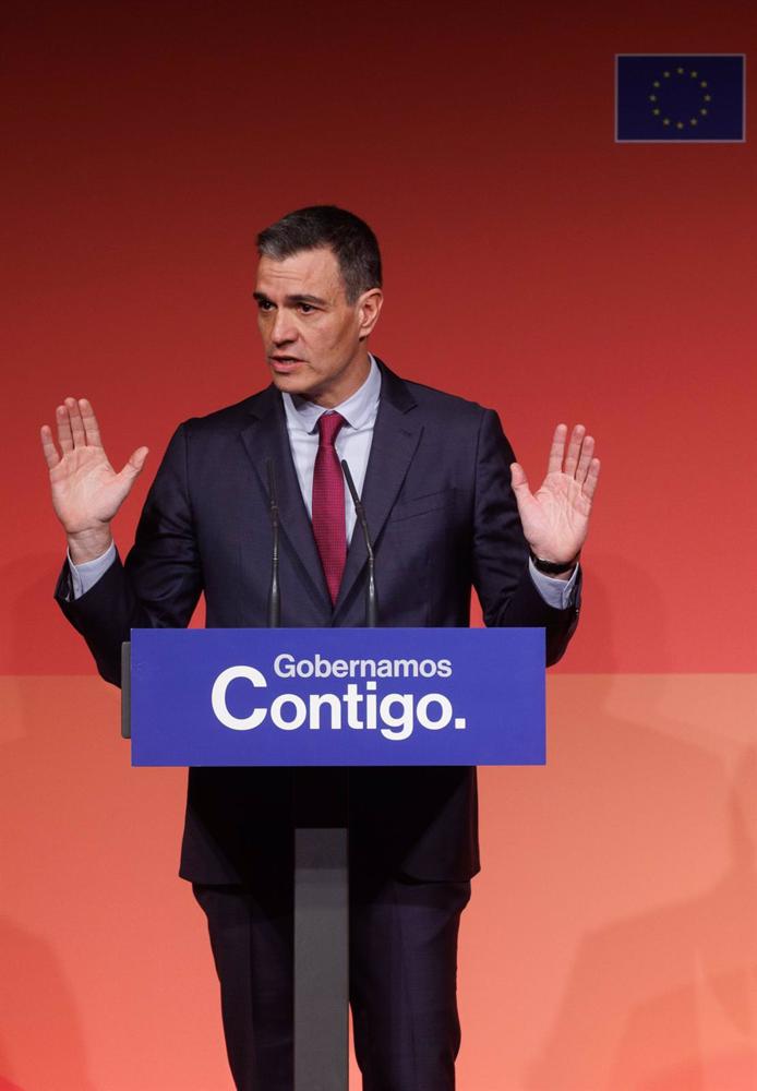 El presidente del Gobierno, Pedro Sánchez,. El