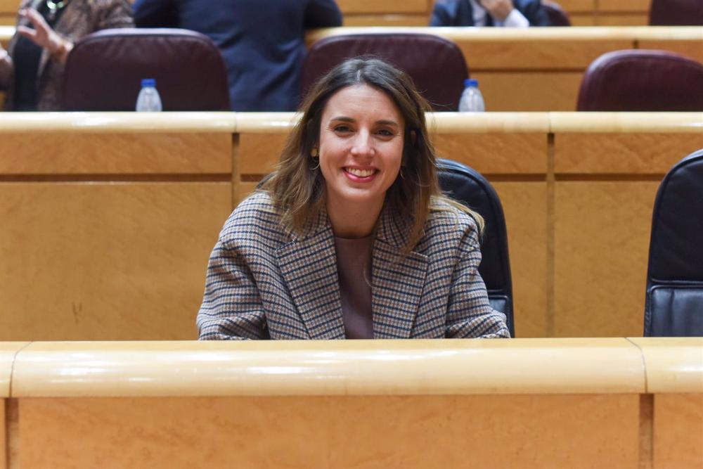La ministra de Igualdad, Irene Montero. La
