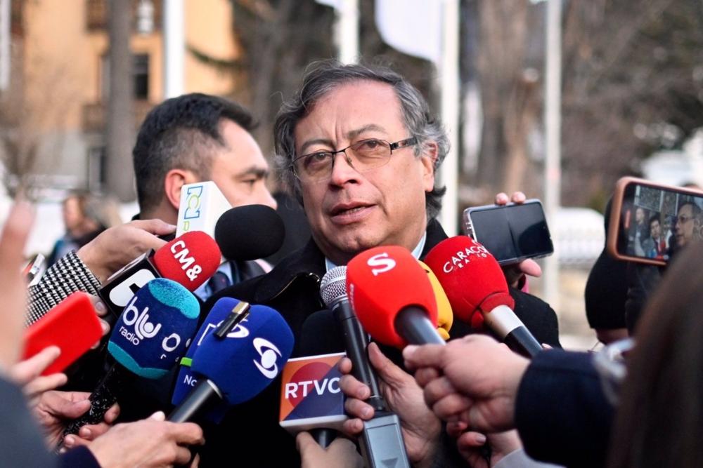 O Presidente da Colômbia, Gustavo Petro. O