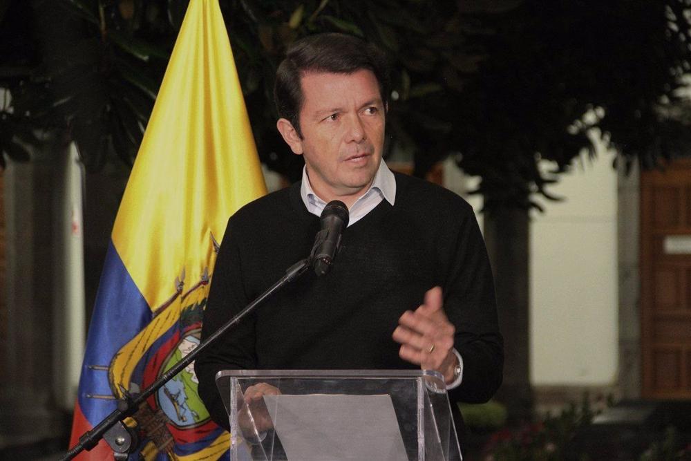 Archivo - El ministro de Gobierno de Ecuador, Francisco Jiménez. Archivo