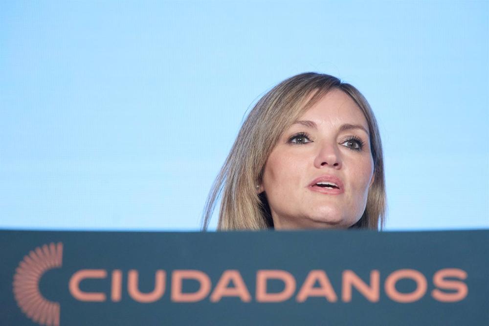 La presidenta de Ciudadanos (Cs), Patricia Guasp, interviene en la clausura de la VI Asamblea General de Ciudadanos (Cs), en La Nube de Pastrana, a 15 de enero de 2023, en Madrid (España). La