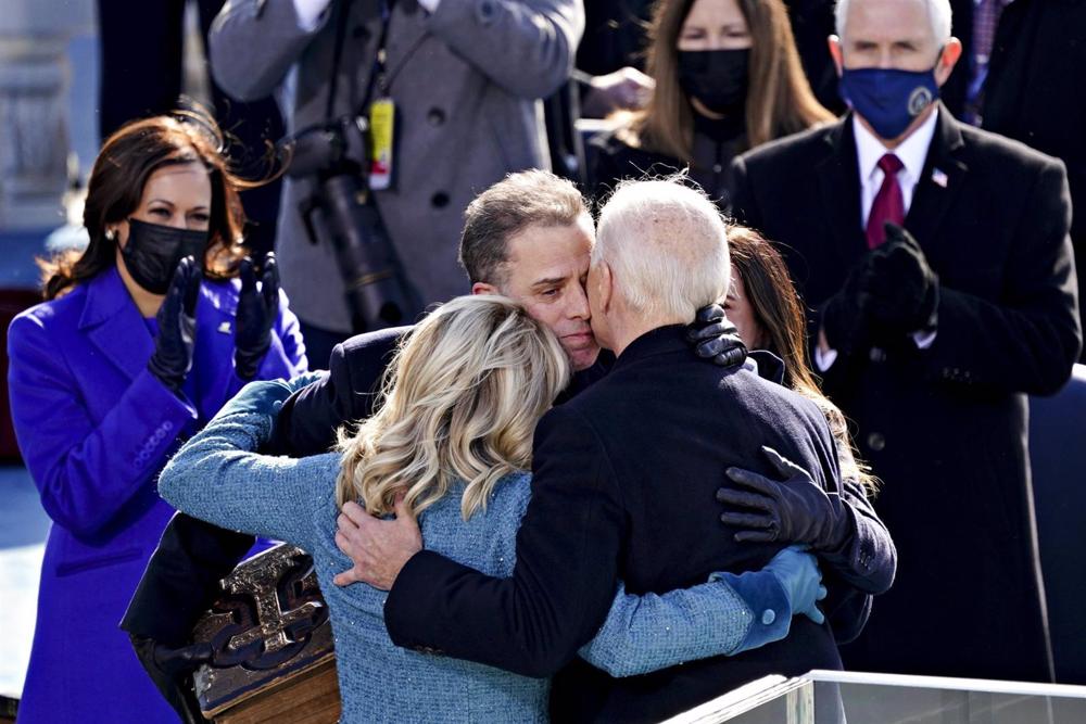 Archivo - La familia Biden durante la toma de posesión de Joe Biden como presidente de EEUU. Archivo