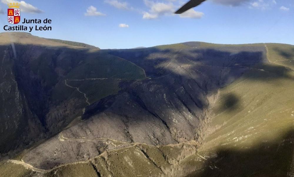 Incendio en Villarubín. Incendio