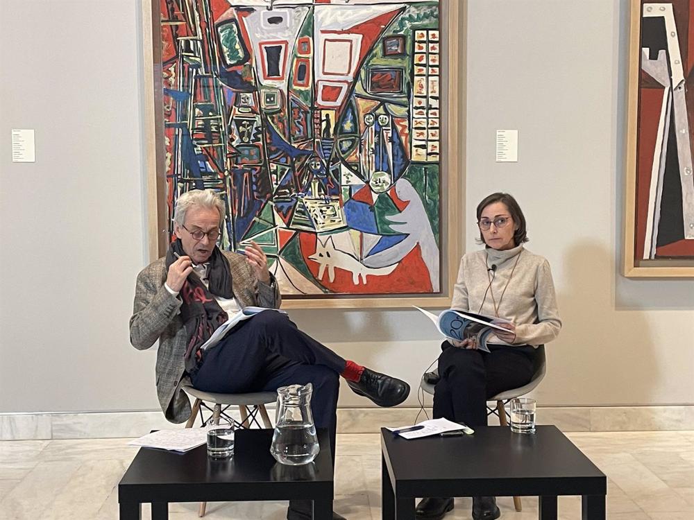 El director del Museu Picasso de Barcelona Emmanuel Guigon y la jefa del centro de investigación Sílvia Domènech El