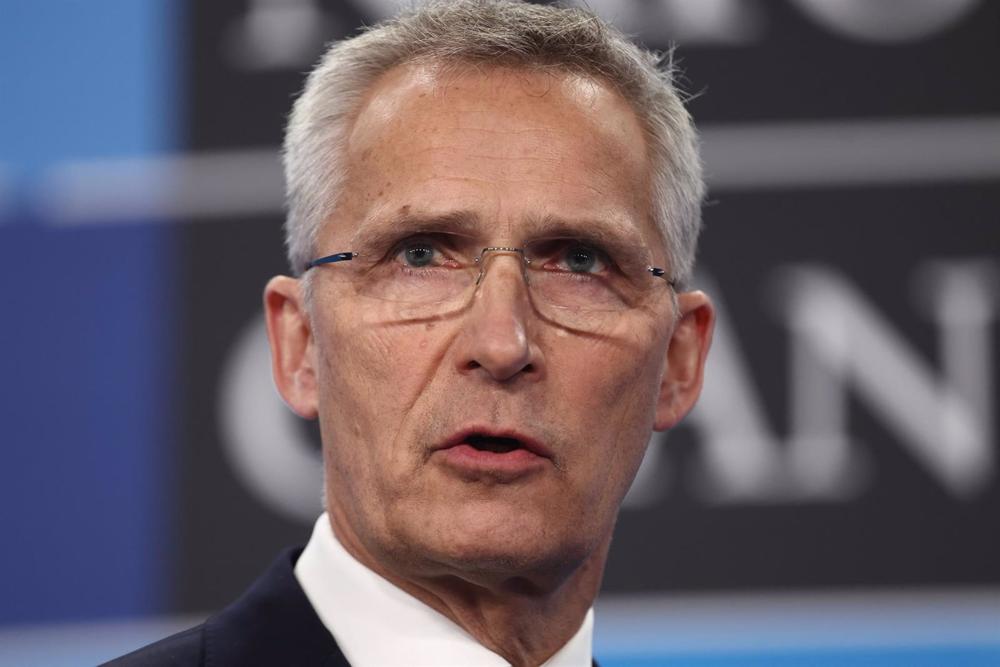 Archive - NATO Secretary General Jens Stoltenberg addresses a press conference on the second and final day of the NATO 2022 Summit at the IFEMA Trade Fair Center MADRID, June 30, 2022, in Madrid, Spain. Archive