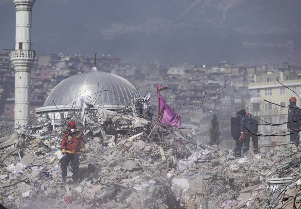 Danni da terremoto nella provincia di Kahramanmaras, Turchia meridionale Danni