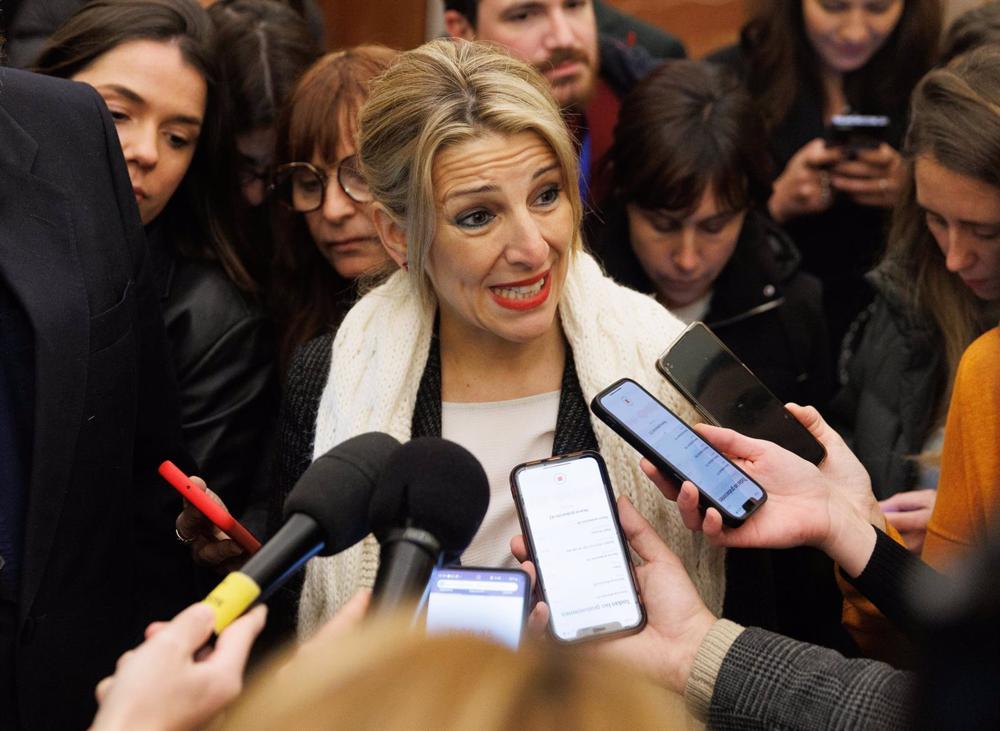 La vicepresidenta segunda y ministra de Trabajo y Economía Social, Yolanda Díaz, en una imagen de archivo. La