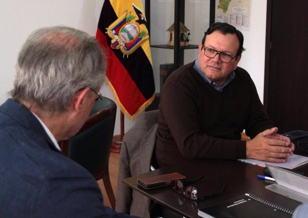 Le ministre de l'agriculture de l'Équateur, Bernardo Manzano Le