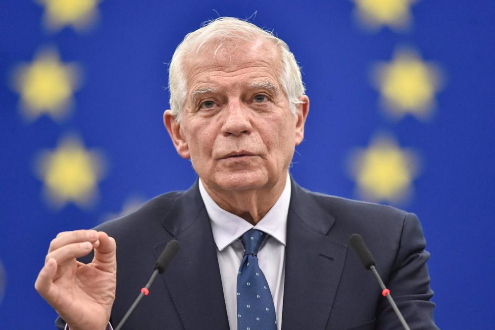 EU High Representative for Foreign Policy, Josep Borrell, addresses the European Parliament EU